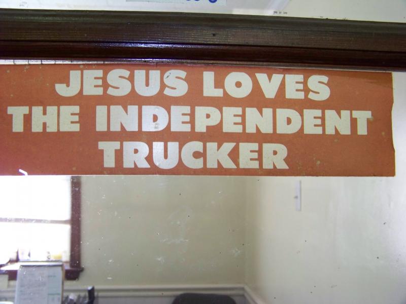 Jesus Loves The Independent Trucker